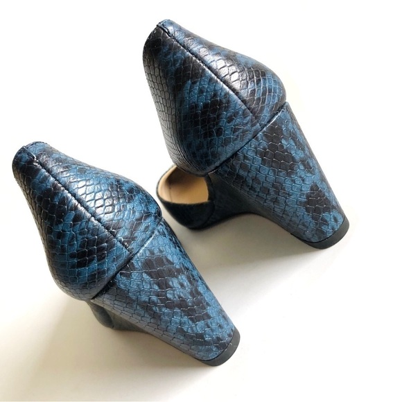 1. State Melman Snake Embossed D’Orsay Wedge - Picture 12 of 14